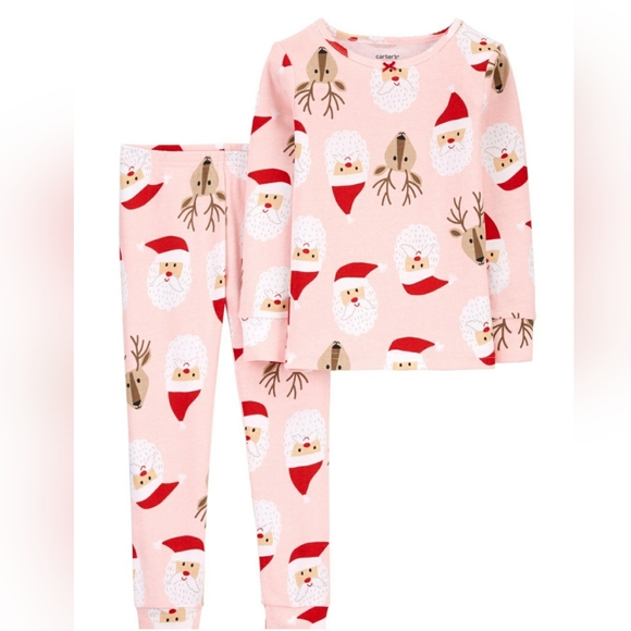 Carter's Santa Reindeer Snug Fit PJ'S 12 & 18mths - Picture 1 of 1